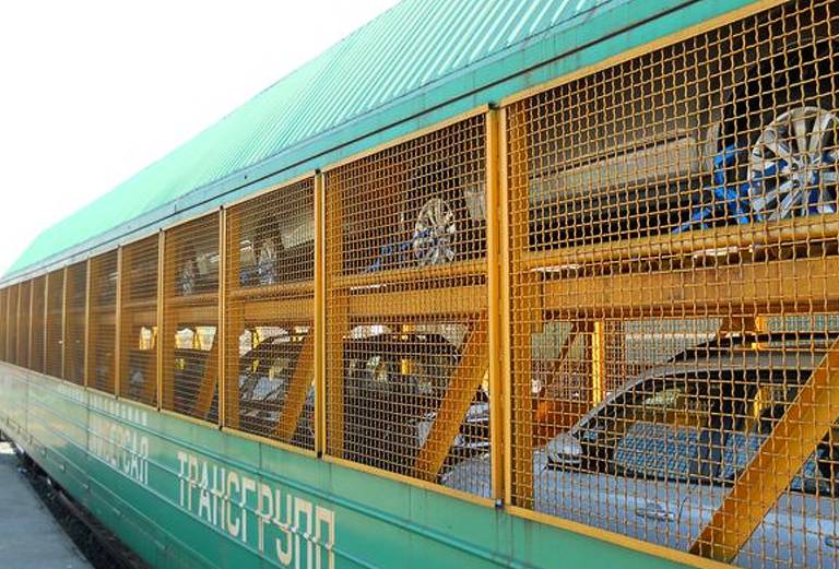 Железнодорожные перевозки автомобиля  из Уфы в Тулу